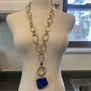 Large Lapis Lazuli Statement Necklace